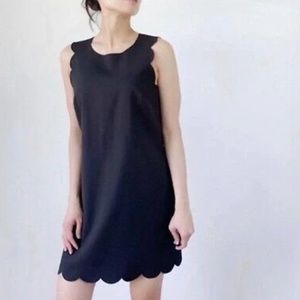 J. Crew Scalloped Hem Sleeveless Mini Dress - Size 0
